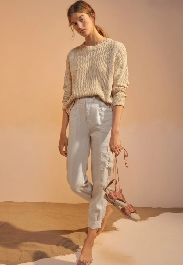 Women Wrap London Knitwear*Moss-Stitch Sweater