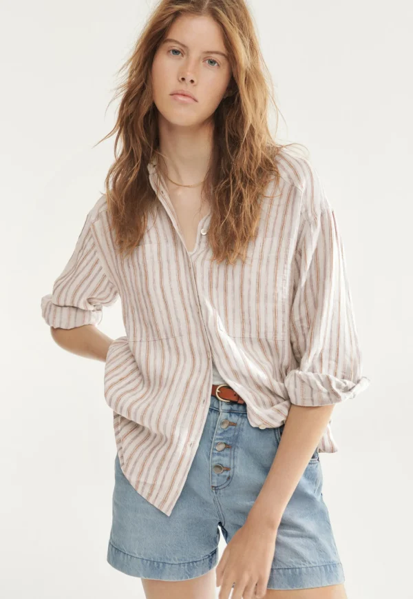 Women Wrap London Shirts & Tops*Oversized Striped Shirt