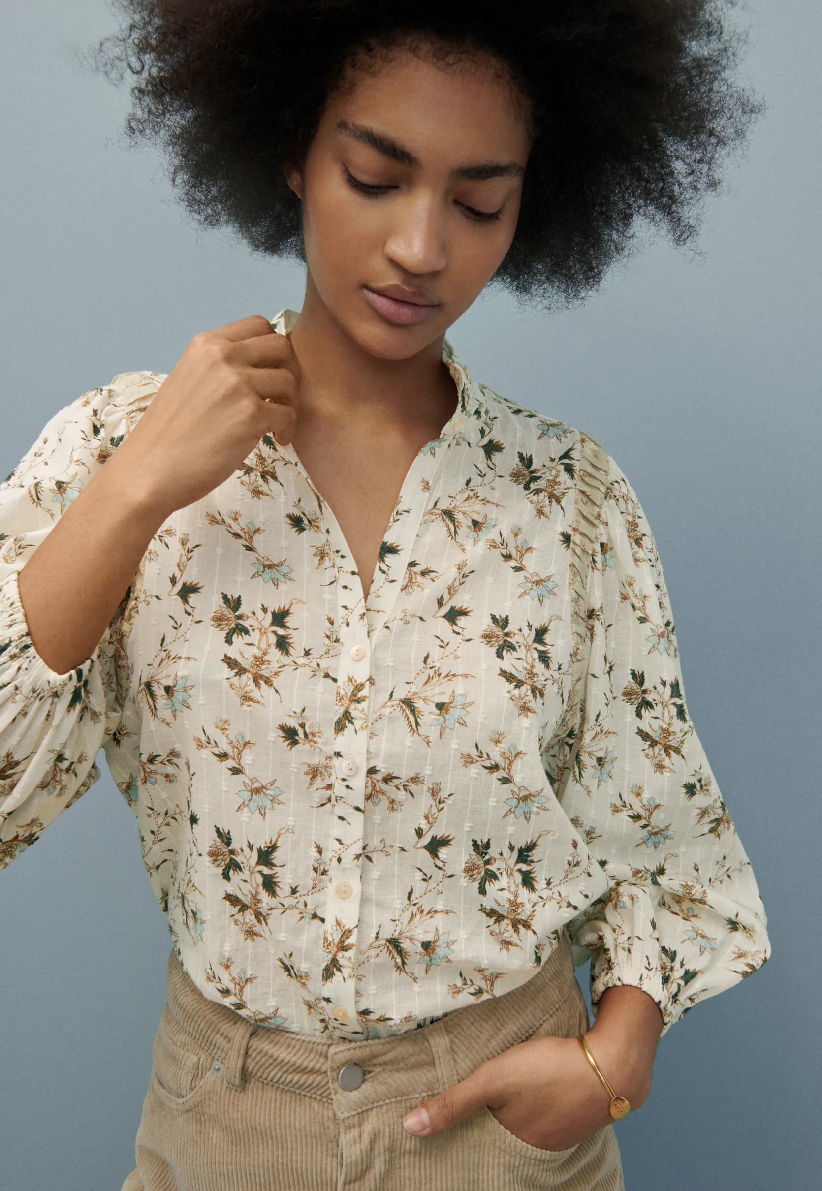printed_highneck_blouse_2.webp Women Wrap London Shirts & Tops*Printed High-Neck Blouse
