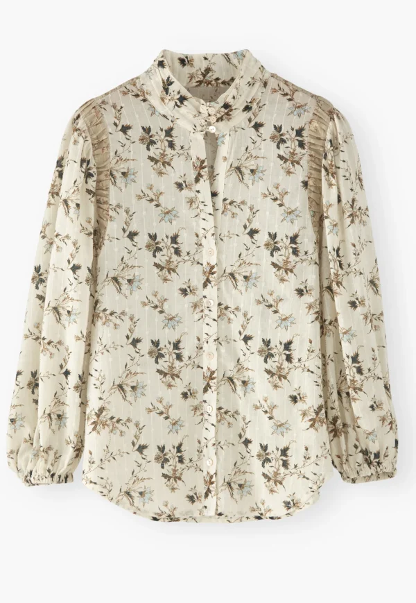 Women Wrap London Shirts & Tops*Printed High-Neck Blouse