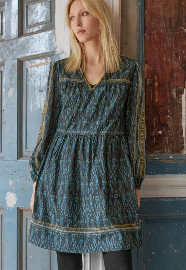 Women Wrap London Dresses & Skirts*Printed Notch-Neck Dress