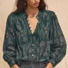 Women Wrap London Shirts & Tops*Printed Pleat Detail Blouse