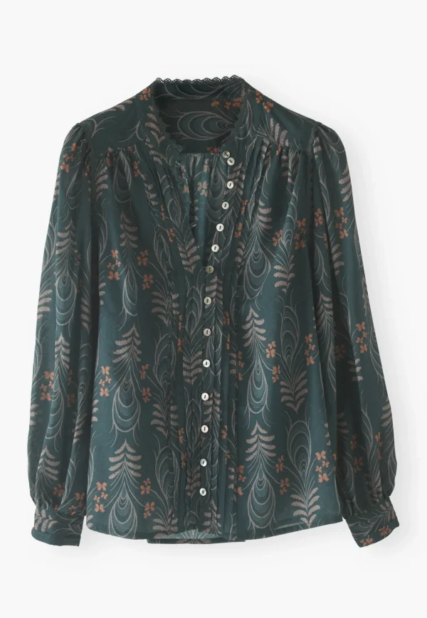 Women Wrap London Shirts & Tops*Printed Pleat Detail Blouse