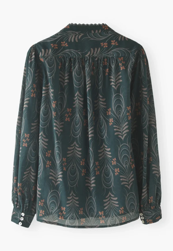 Women Wrap London Shirts & Tops*Printed Pleat Detail Blouse