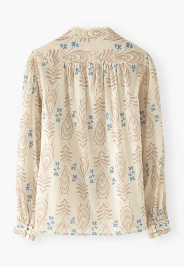 Women Wrap London Shirts & Tops*Printed Pleat Detail Blouse