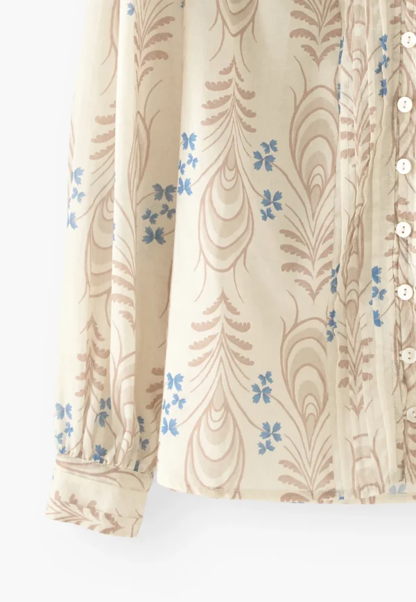 Women Wrap London Shirts & Tops*Printed Pleat Detail Blouse