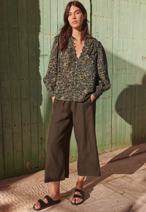Women Wrap London Shirts & Tops*Printed Pleat-Detail Blouse