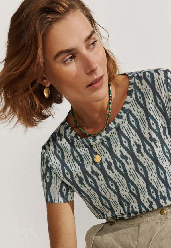 Women Wrap London Jersey Tops*Printed T-Shirt