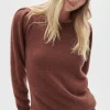 Women Wrap London Knitwear*Puff-Sleeve Sweater