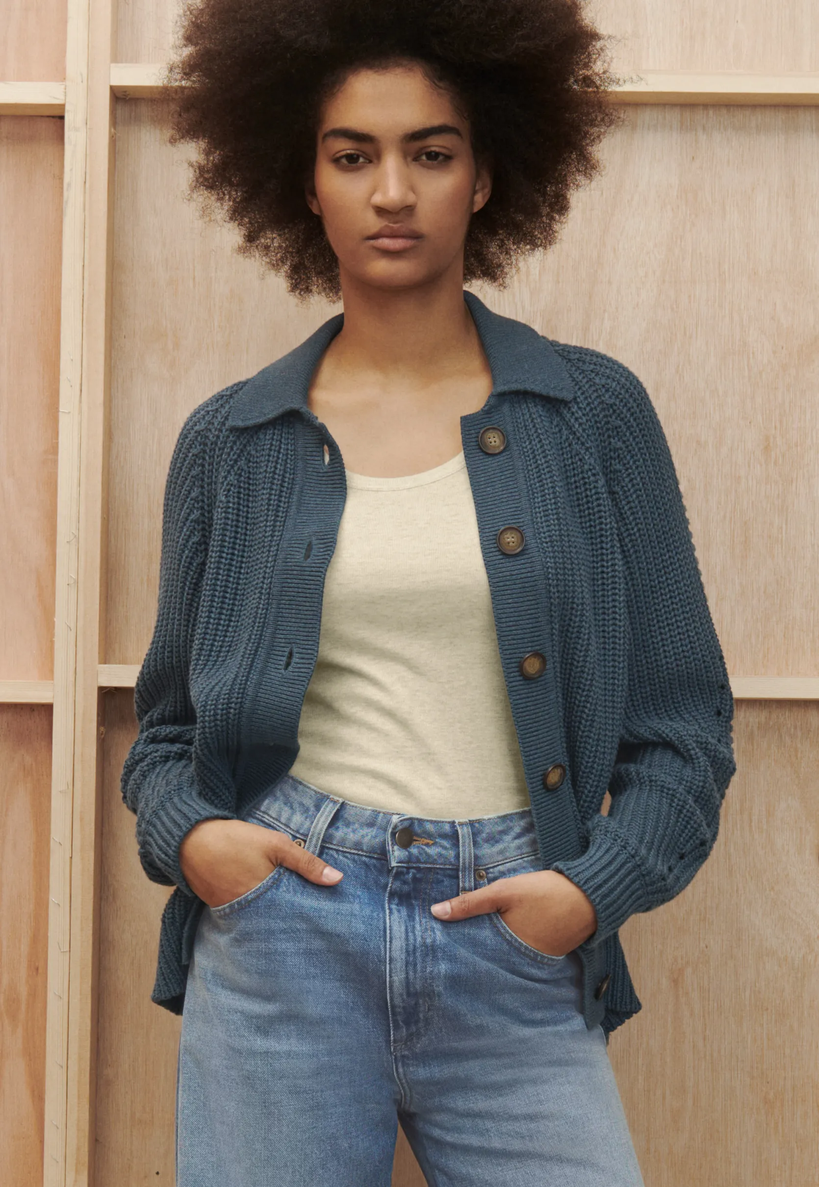 ribstitch_cardigan_0-1.webp Women Wrap London Knitwear*Rib-Stitch Cardigan