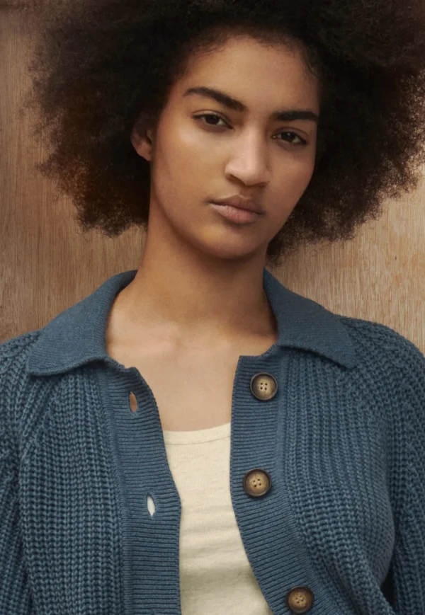 Women Wrap London Knitwear*Rib-Stitch Cardigan