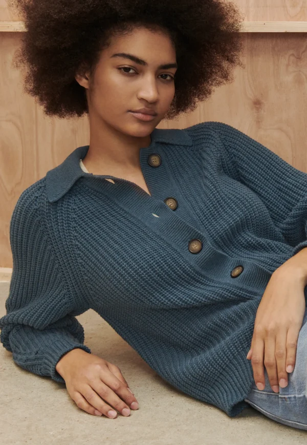 Women Wrap London Knitwear*Rib-Stitch Cardigan