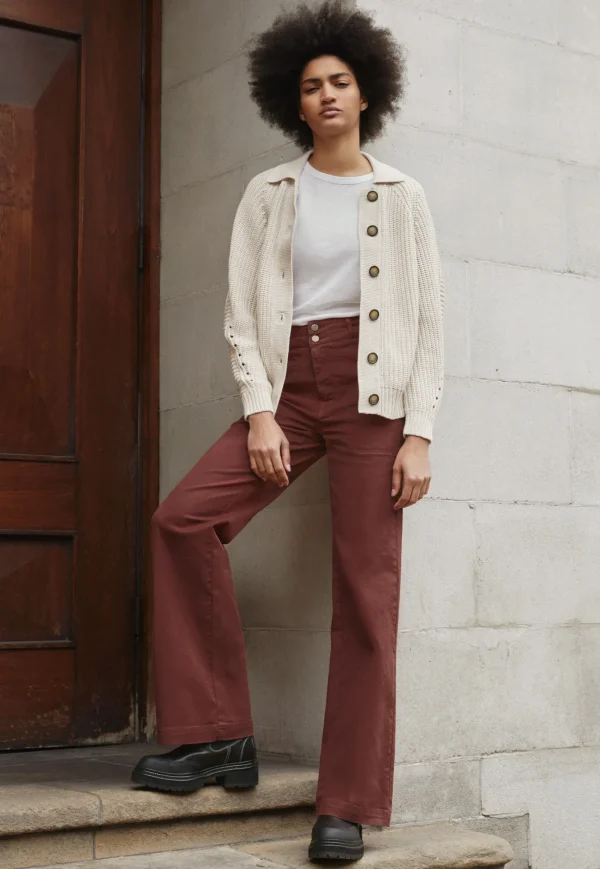 Women Wrap London Knitwear*Rib-Stitch Cardigan