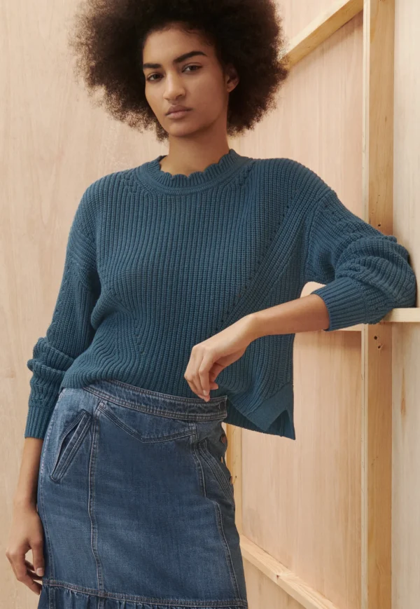 Women Wrap London Knitwear*Rib-Stitch Sweater