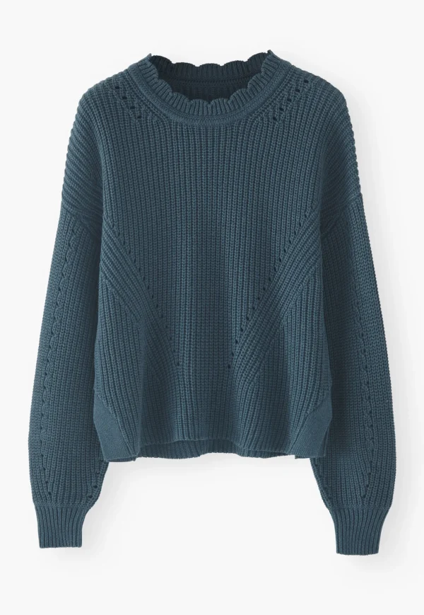 Women Wrap London Knitwear*Rib-Stitch Sweater