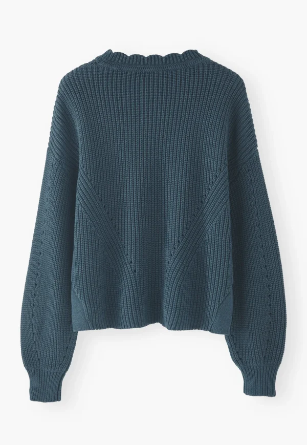 Women Wrap London Knitwear*Rib-Stitch Sweater