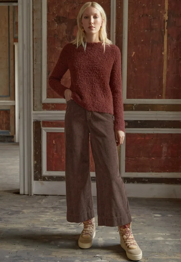 Women Wrap London Knitwear*Round-Neck Sweater