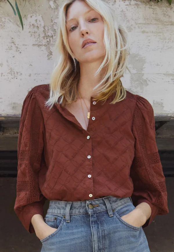 Women Wrap London Shirts & Tops*Schiffli Blouse