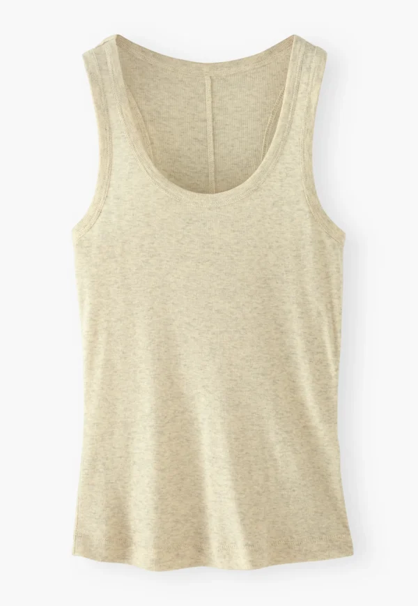 Women Wrap London Jersey Tops*Scoop-Neck Vest