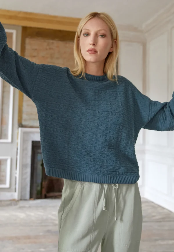 Women Wrap London Knitwear*Stitch-Detail Sweater