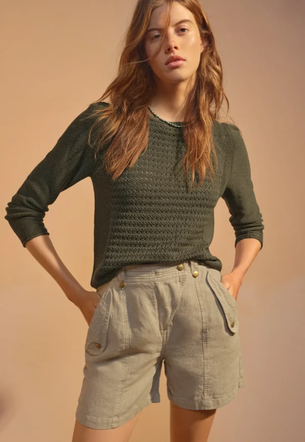 Women Wrap London Knitwear*Stitch-Mixing Sweater