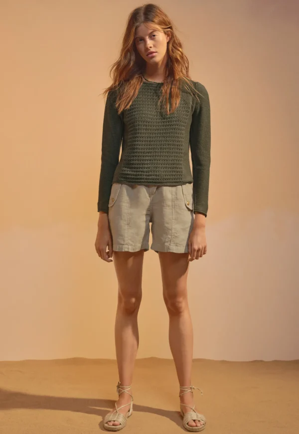 Women Wrap London Knitwear*Stitch-Mixing Sweater