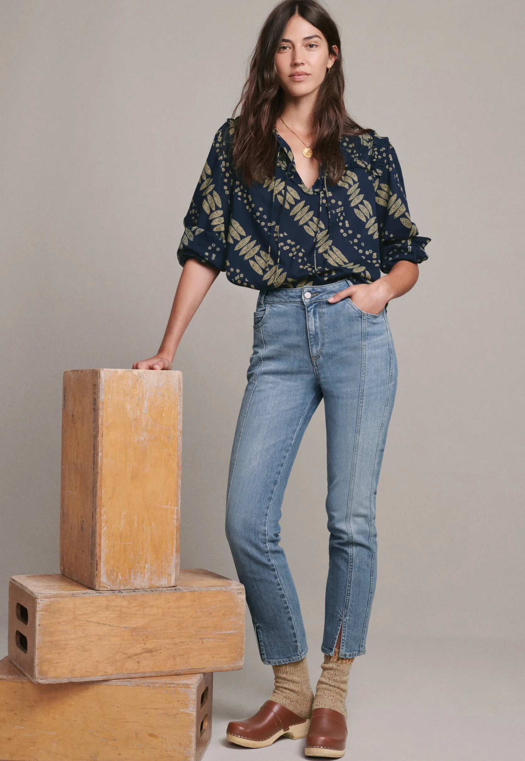 straight_cropped_jeans_1.webp Women Wrap London Jeans & Trousers*Straight Cropped Jeans