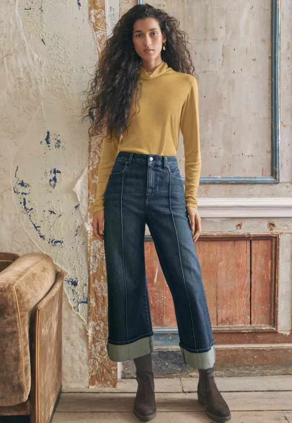 Women Wrap London Jeans & Trousers*Straight Turned-Up-Hem Jeans