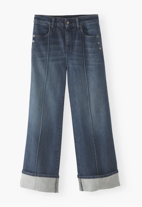 Women Wrap London Jeans & Trousers*Straight Turned-Up-Hem Jeans