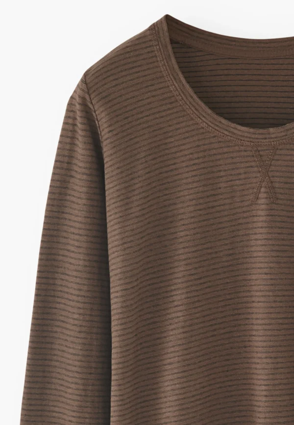 Women Wrap London Jersey Tops*Striped Top
