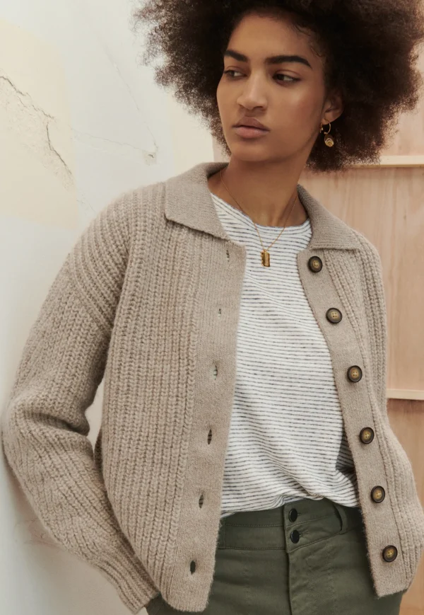 Women Wrap London Jersey Tops*Striped T-Shirt