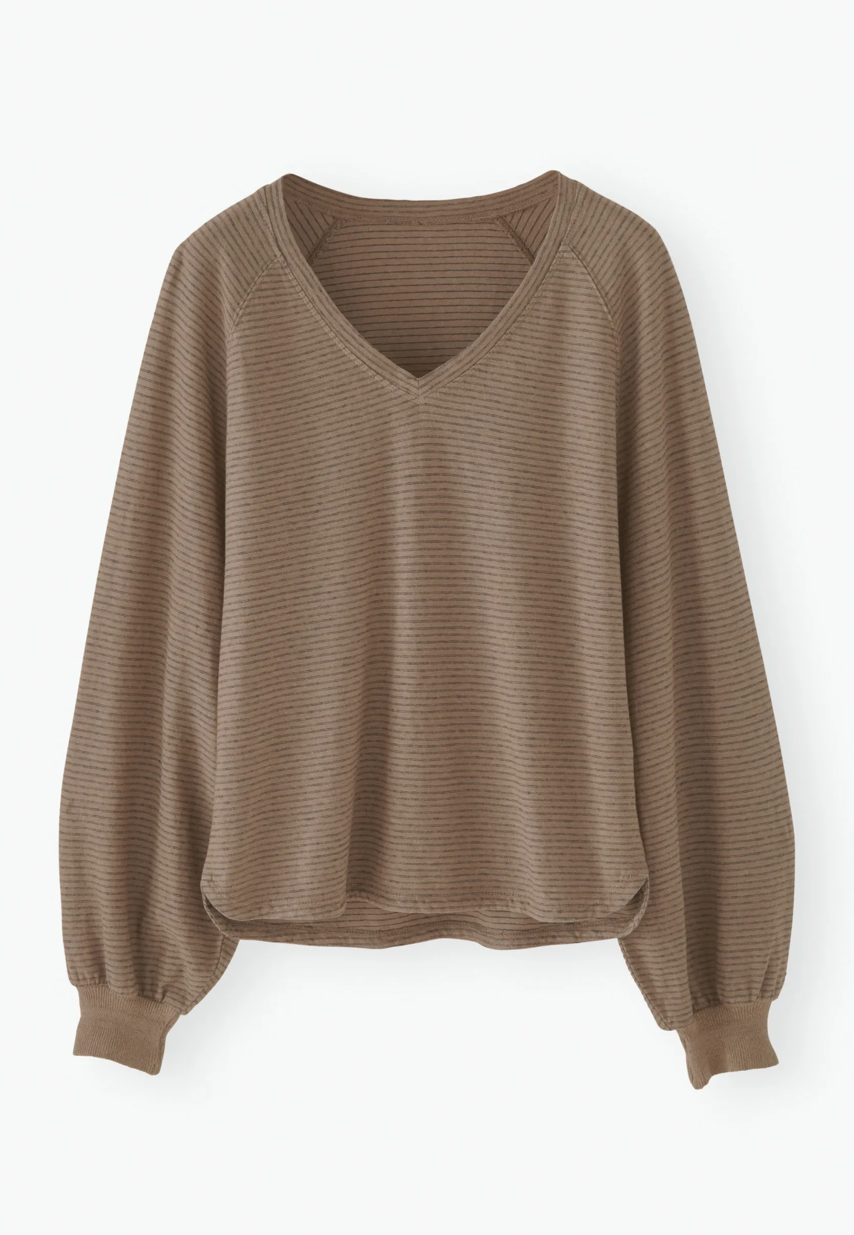 striped_vneck_top_4-1.webp Women Wrap London Jersey Tops*Striped V-Neck Top