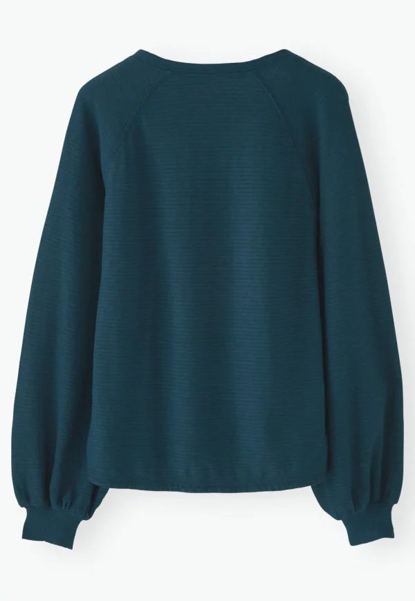 Women Wrap London Jersey Tops*Striped V-Neck Top