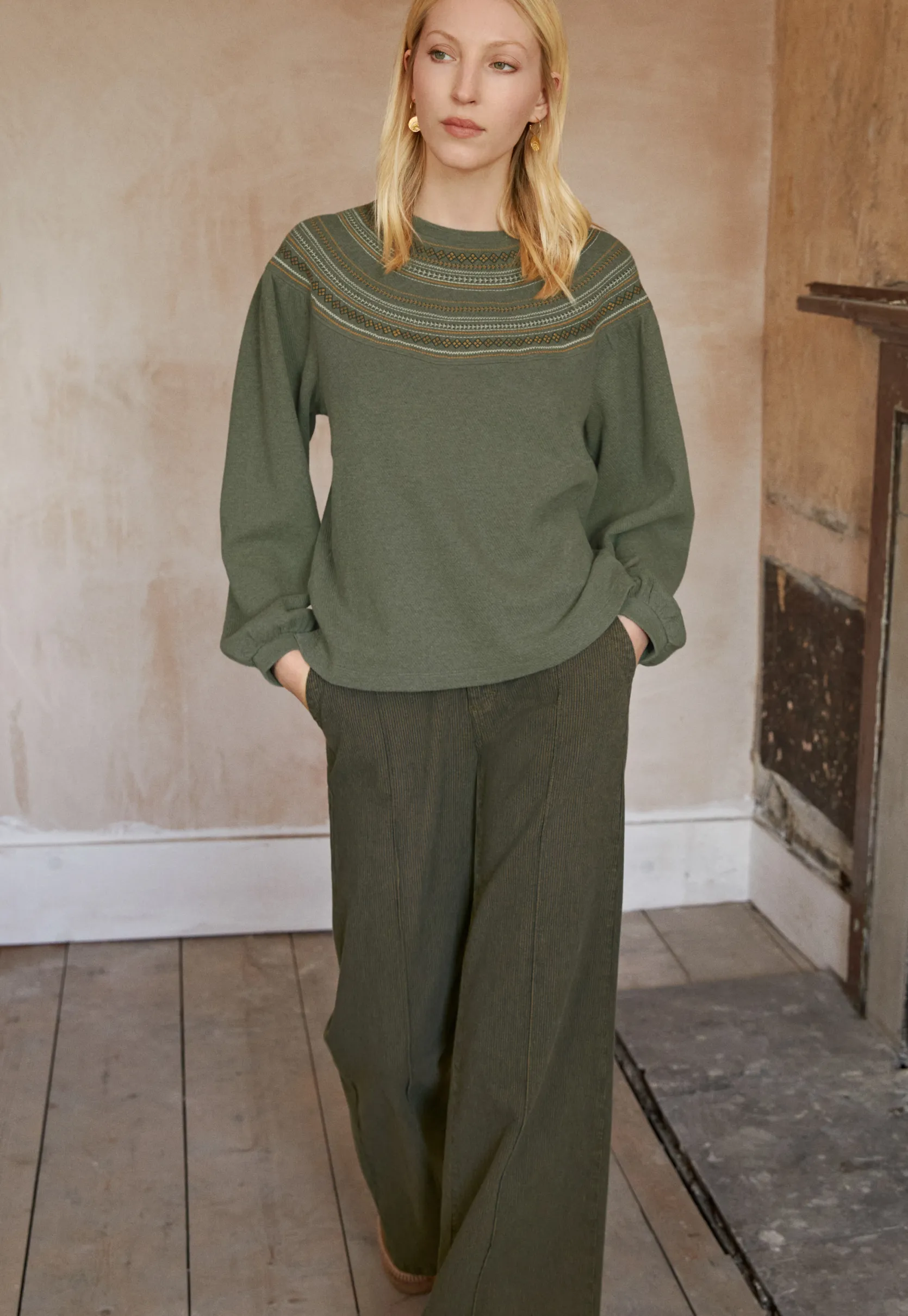 striped_wideleg_trousers_1.webp Women Wrap London Jeans & Trousers*Striped Wide-Leg Trousers
