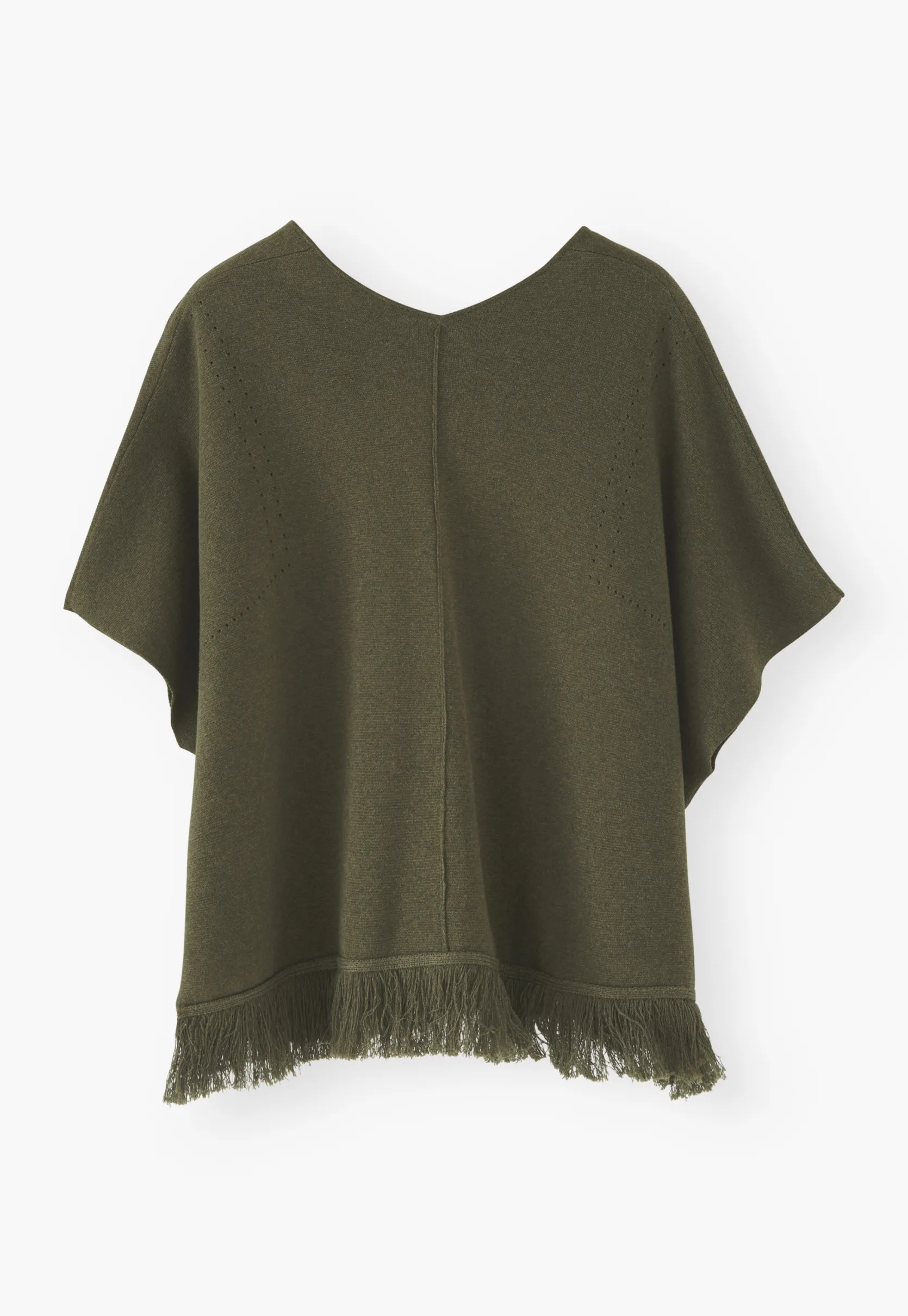 tassel_poncho_5.webp Women Wrap London Knitwear*Tassel Poncho