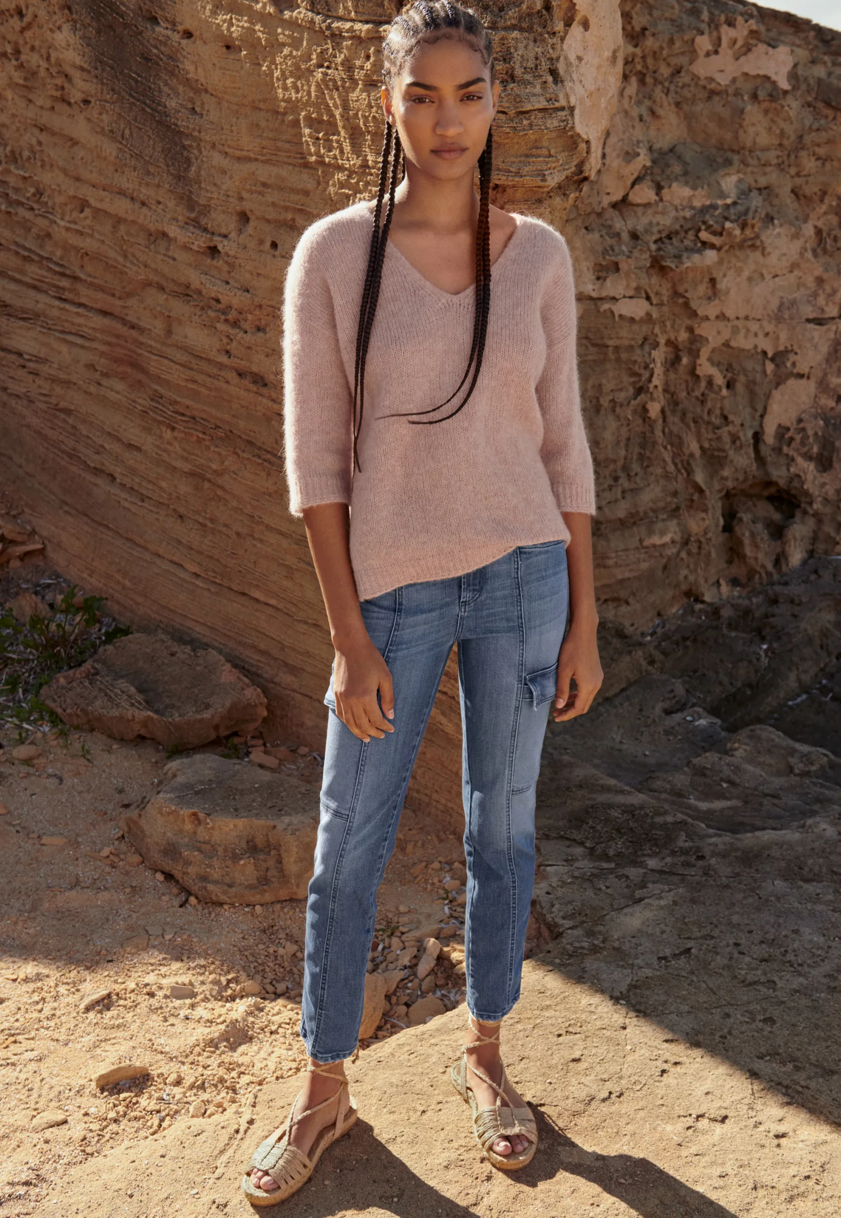 vneck_sweater_3-1.webp Women Wrap London Knitwear*V-Neck Sweater