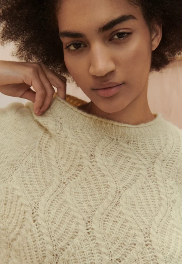 Women Wrap London Knitwear*Wave-Stitch Sweater