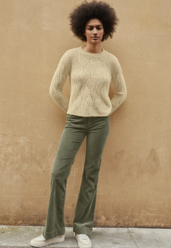 Women Wrap London Knitwear*Wave-Stitch Sweater