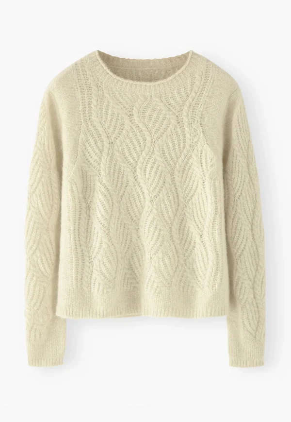 Women Wrap London Knitwear*Wave-Stitch Sweater