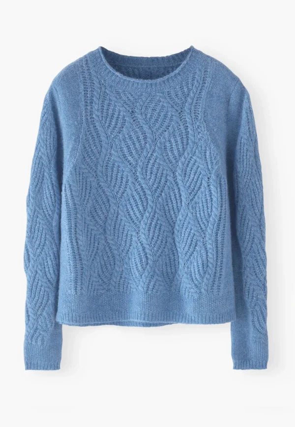 Women Wrap London Knitwear*Wave-Stitch Sweater