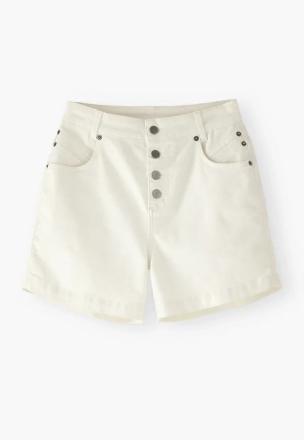 Women Wrap London Jeans & Trousers*White Denim Shorts