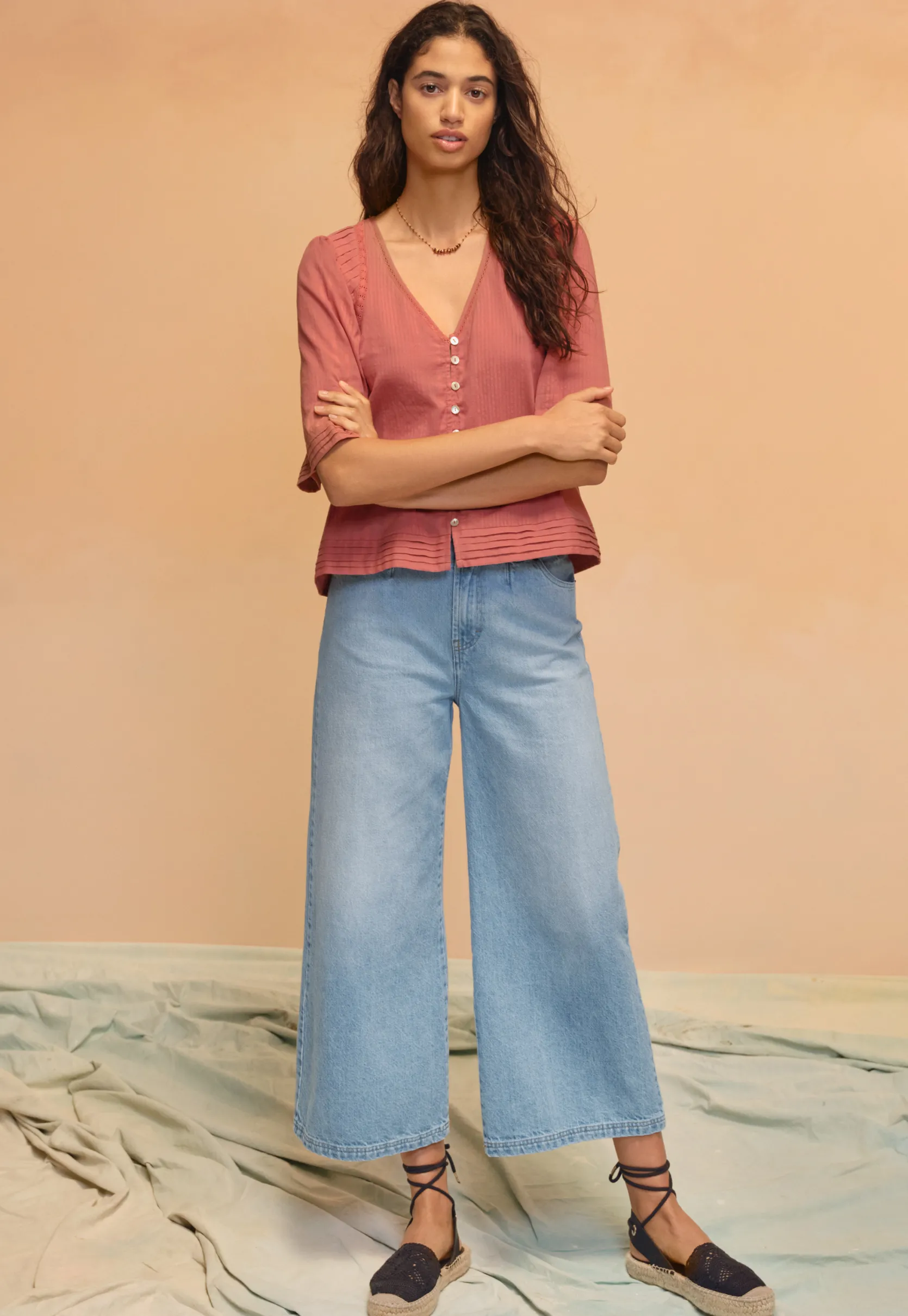 wideleg_cropped_jeans_2.webp Women Wrap London Jeans & Trousers*Wide-Leg Cropped Jeans