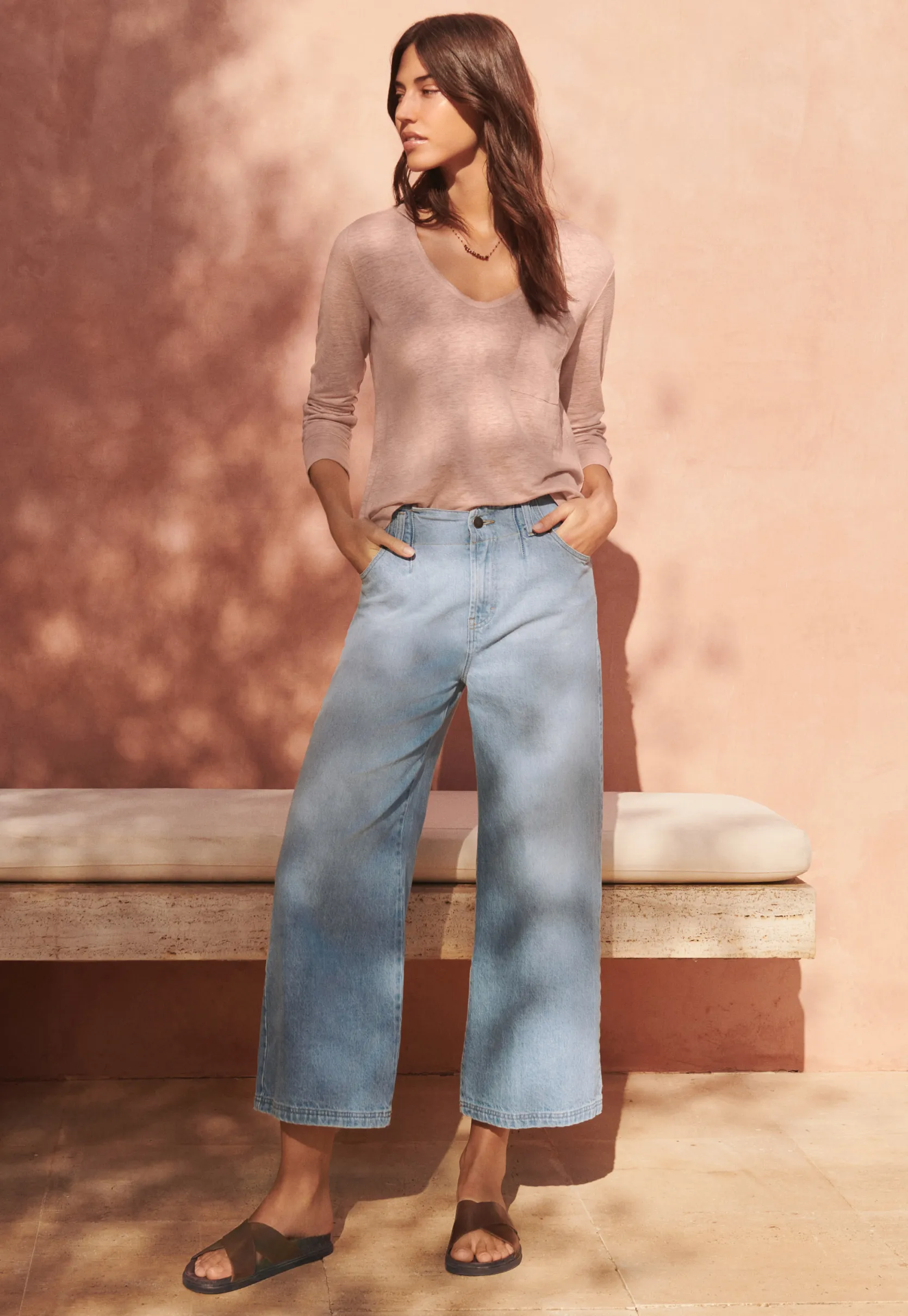wideleg_cropped_jeans_3.webp Women Wrap London Jeans & Trousers*Wide-Leg Cropped Jeans