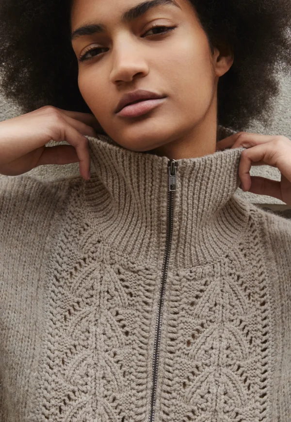 Women Wrap London Knitwear*Zip-Neck Sweater