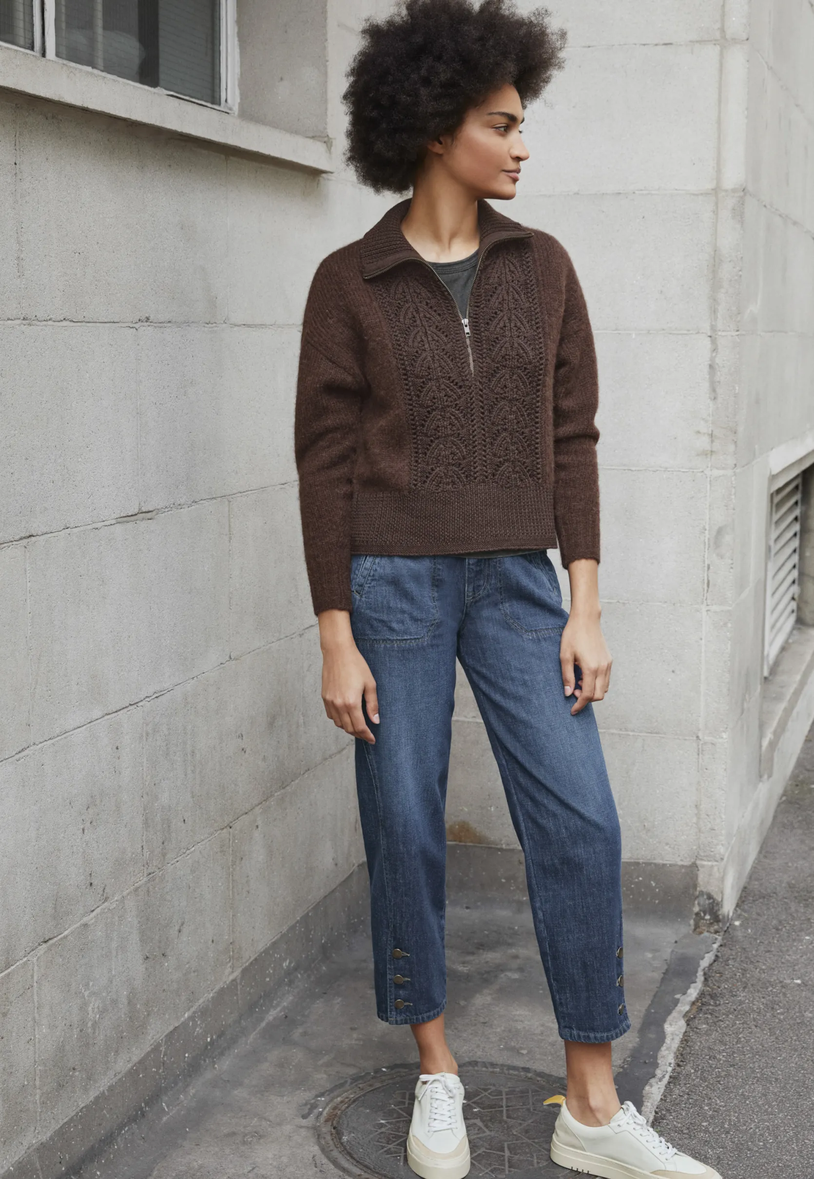 zipneck_sweater_2.webp Women Wrap London Knitwear*Zip-Neck Sweater