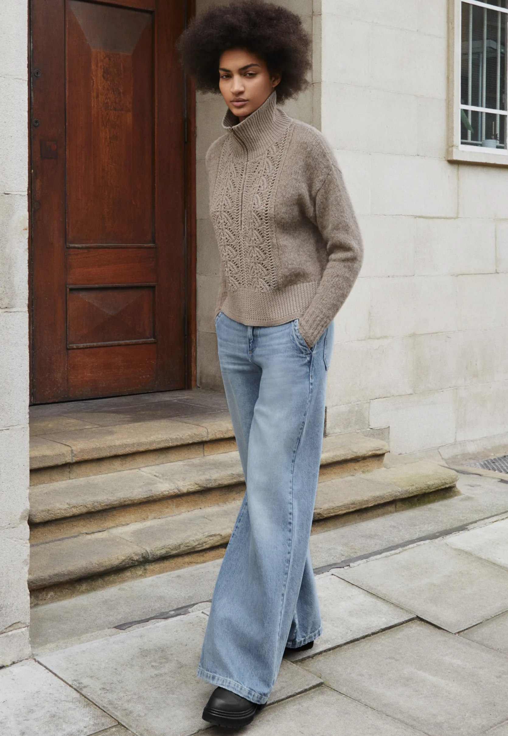 zipneck_sweater_3-1.webp Women Wrap London Knitwear*Zip-Neck Sweater