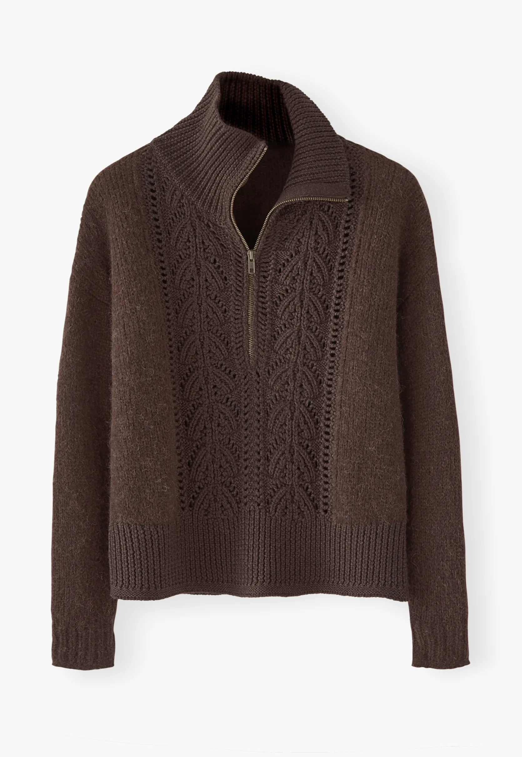 zipneck_sweater_3.webp Women Wrap London Knitwear*Zip-Neck Sweater