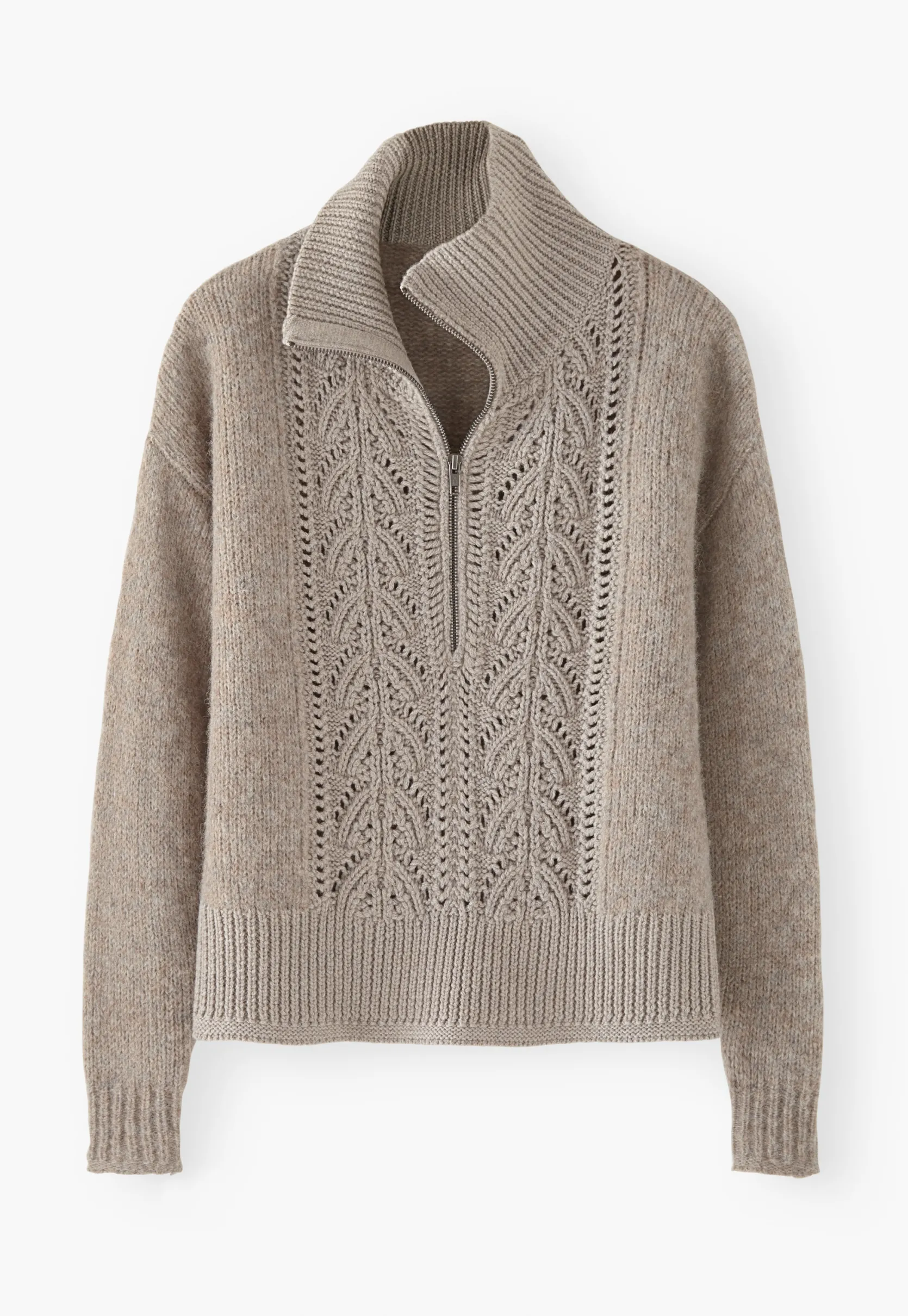 zipneck_sweater_5-1.webp Women Wrap London Knitwear*Zip-Neck Sweater