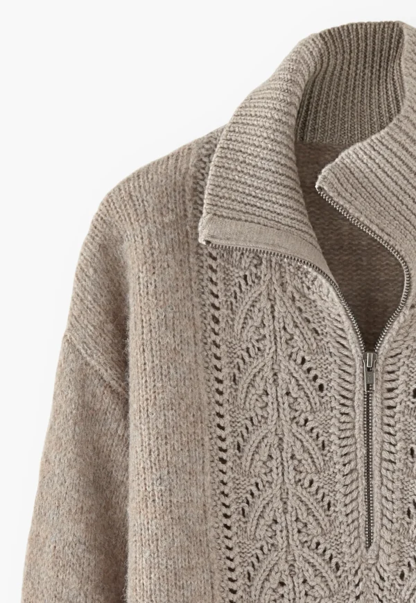 Women Wrap London Knitwear*Zip-Neck Sweater